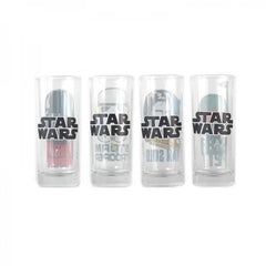 Star Wars Drinking Glasses Set of 4 (Characters)