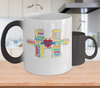 Image of Autism Puzzle Piece - Heat Changing Mug